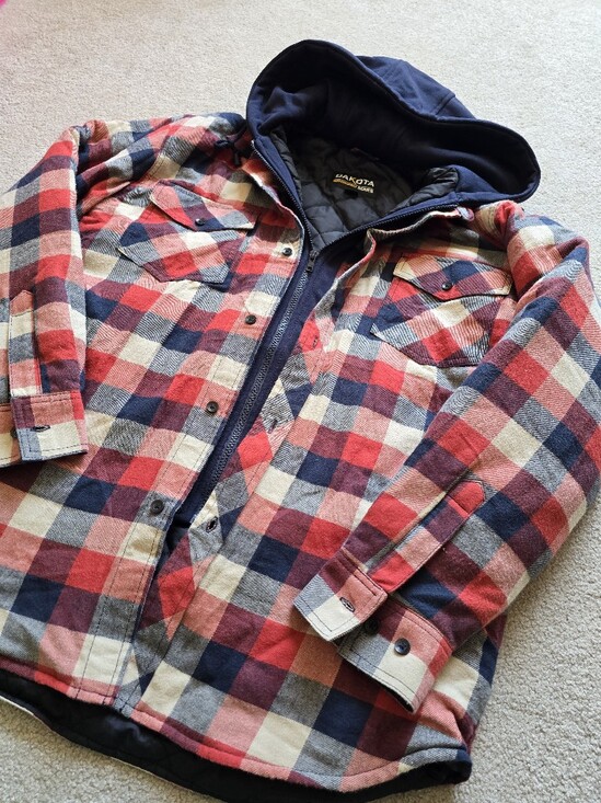 Dakota Other - Dakota WorkPro Men’s Medium Plaid Quilted Hooded Work Jacket